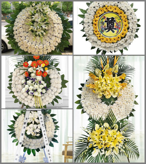 湖北咸宁市赤壁市中伙铺镇李家港村花圈速递