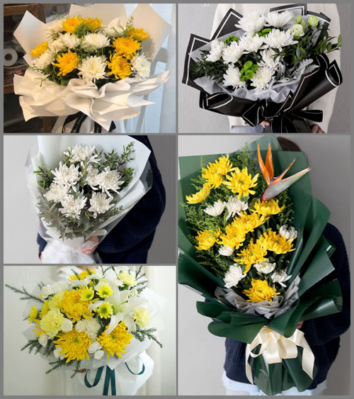 湖北咸宁市赤壁市中伙铺镇李家港村白事花束代送